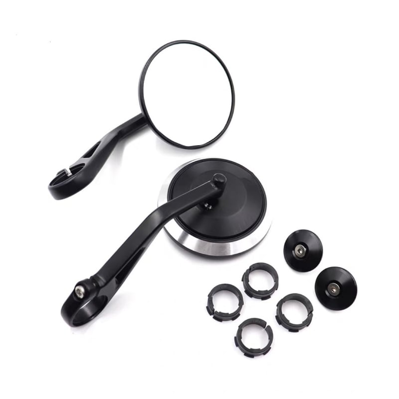 Aluminijski kvadratni retrovizor za Triumph Street Triple 660/765RS, montaža: ortodontska; Materijal: aluminij; Vrsta ogledala: kvadratno; Otpornost na tresanje: visoka