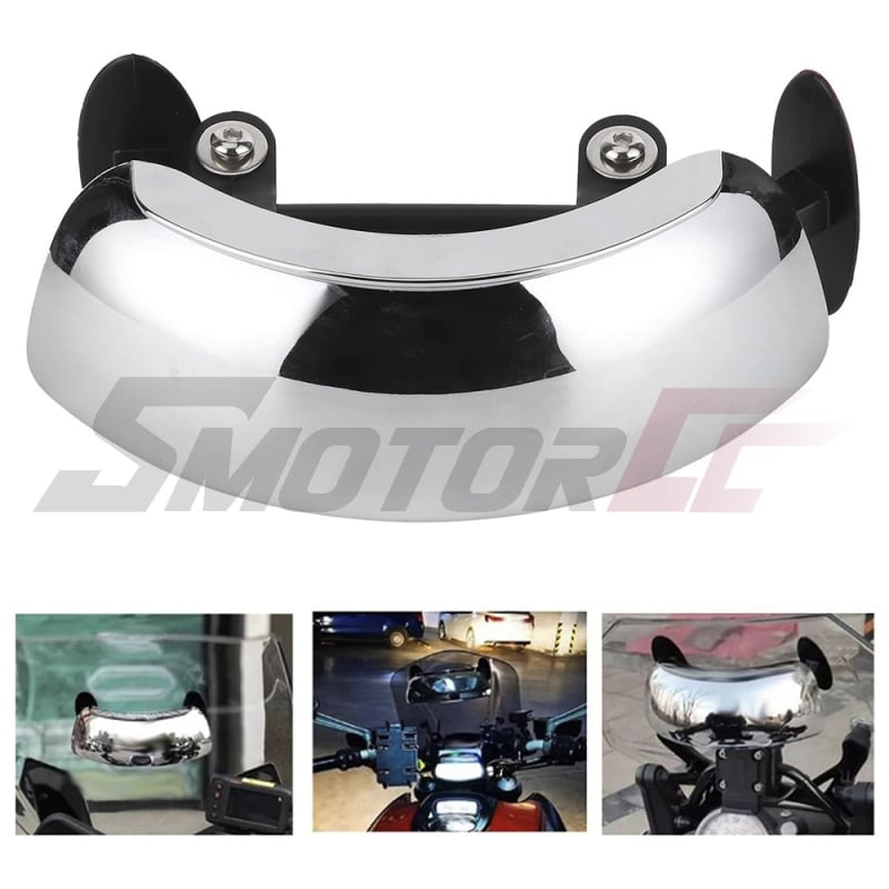 Retrovizor za motocikl, 180° širokokutni pogled, universalna kompatibilnost, ABS kućište, kružno ogledalo, model 12mrm025-un999-si