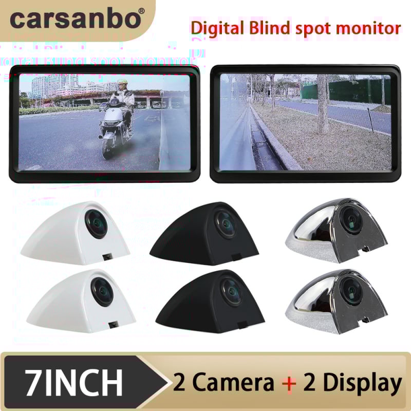 Автомобилно електронно огледало за обратно виждане SM708AHD със AHD видеосигнал, резолюция 1024x600, мощност 5W при 12–24V, 87° хоризонтално и 62° вертикално