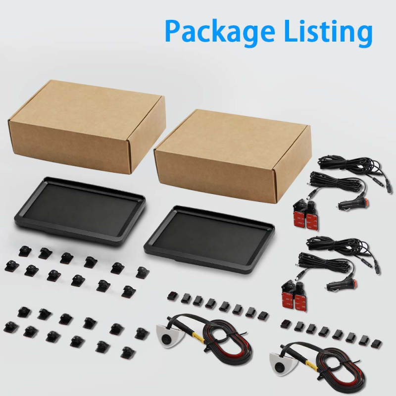 Автомобилно електронно огледало за обратно виждане SM708AHD със AHD видеосигнал, резолюция 1024x600, мощност 5W при 12–24V, 87° хоризонтално и 62° вертикално