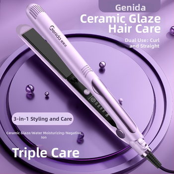 3-v-1 žehlička na vlasy na rovnanie a kučeravé účesy, mokrý a suchý režim, PTC vykurovanie 31 mm, 110–240 V, 40 W