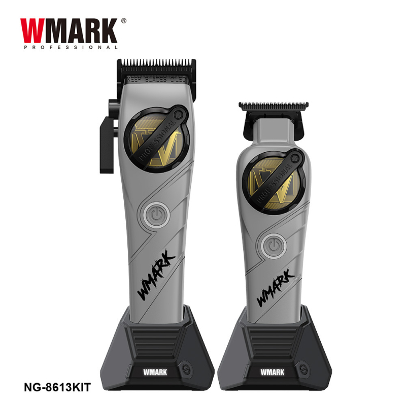 WMARK Hajvágó – újratölthető, kefés motor, rozsdamentes acél pengék, beépített 2000-4000mAh akkumulátor, üzemidő 1–3 óra