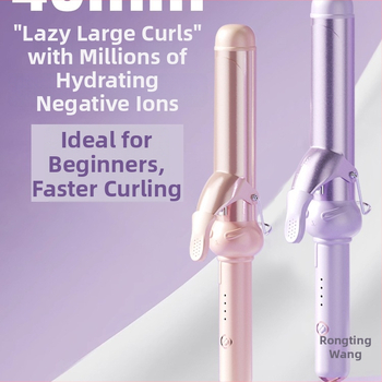 Tri v jednom kulmovač na mokré aj suché vlasy: keramický valec, negatívne ióny, ochrana proti popáleniu a automatické vypnutie — 40 W