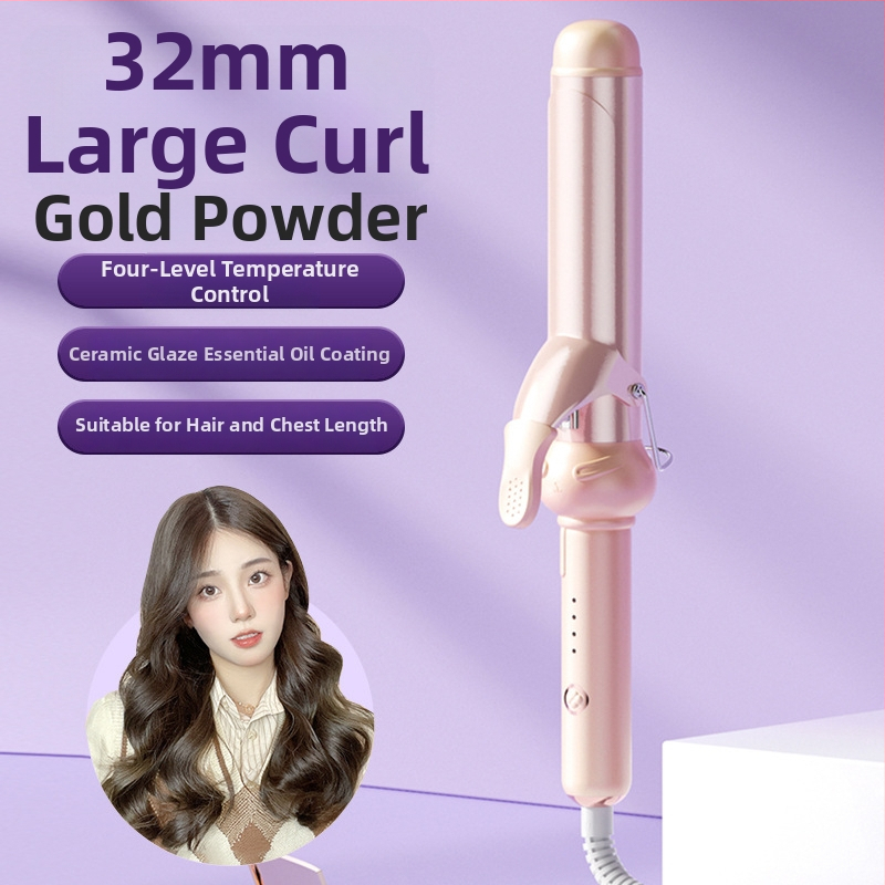 Tri v jednom kulmovač na mokré aj suché vlasy: keramický valec, negatívne ióny, ochrana proti popáleniu a automatické vypnutie — 40 W