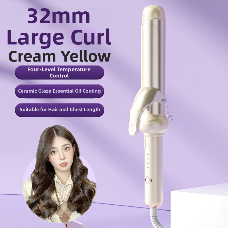 Tri v jednom kulmovač na mokré aj suché vlasy: keramický valec, negatívne ióny, ochrana proti popáleniu a automatické vypnutie — 40 W