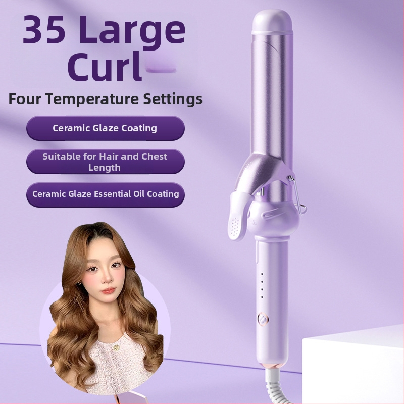 Tri v jednom kulmovač na mokré aj suché vlasy: keramický valec, negatívne ióny, ochrana proti popáleniu a automatické vypnutie — 40 W