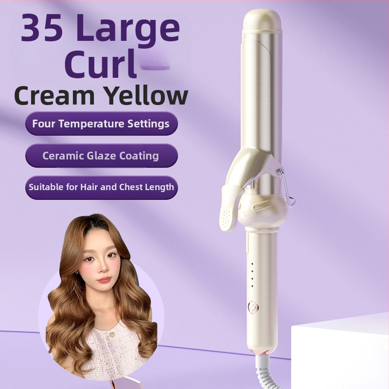 Tri v jednom kulmovač na mokré aj suché vlasy: keramický valec, negatívne ióny, ochrana proti popáleniu a automatické vypnutie — 40 W