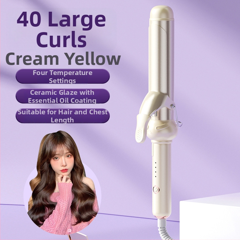 Tri v jednom kulmovač na mokré aj suché vlasy: keramický valec, negatívne ióny, ochrana proti popáleniu a automatické vypnutie — 40 W