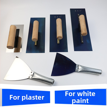 Nerezová oceľová špachtľa na stierku a vyrovnávanie omietky (diatomová omietka)