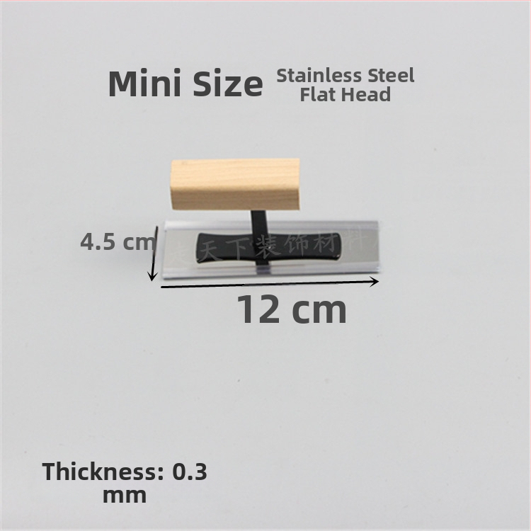 Nerezová oceľová špachtľa na stierku a vyrovnávanie omietky (diatomová omietka)