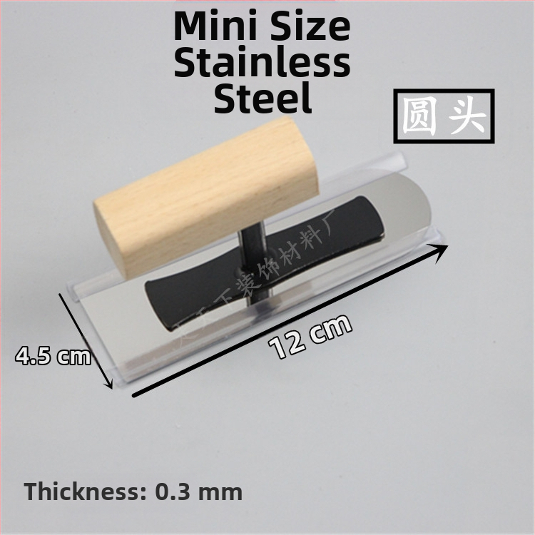 Nerezová oceľová špachtľa na stierku a vyrovnávanie omietky (diatomová omietka)