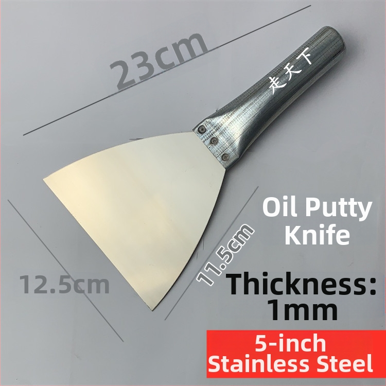 Nerezová oceľová špachtľa na stierku a vyrovnávanie omietky (diatomová omietka)