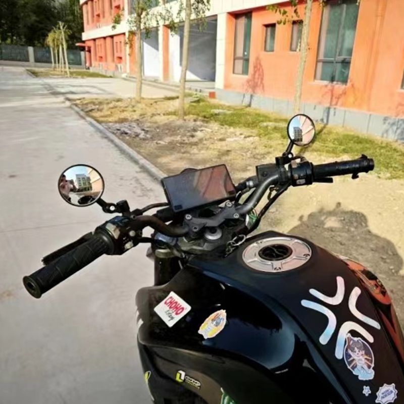 Okrugli retrovizor od aluminijske legure za električna vozila i motocikle, univerzalno, široko vidljivo polje, Little Bull No. 9