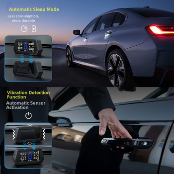 Sustav praćenja tlaka u gumama automobila, univerzalan, unutarnji i vanjski sustav, digitalni prikaz visoke preciznosti