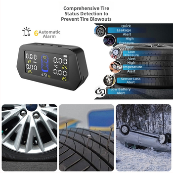 Sustav praćenja tlaka u gumama automobila, univerzalan, unutarnji i vanjski sustav, digitalni prikaz visoke preciznosti