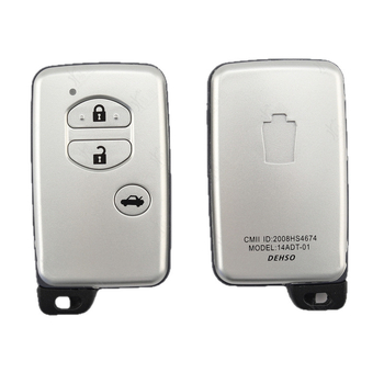 Šalj kartice Toyota Camry/Crown s 3 tipke; bakrena oštrica ključa; težina 0,03 kg; šifra Ysk 544