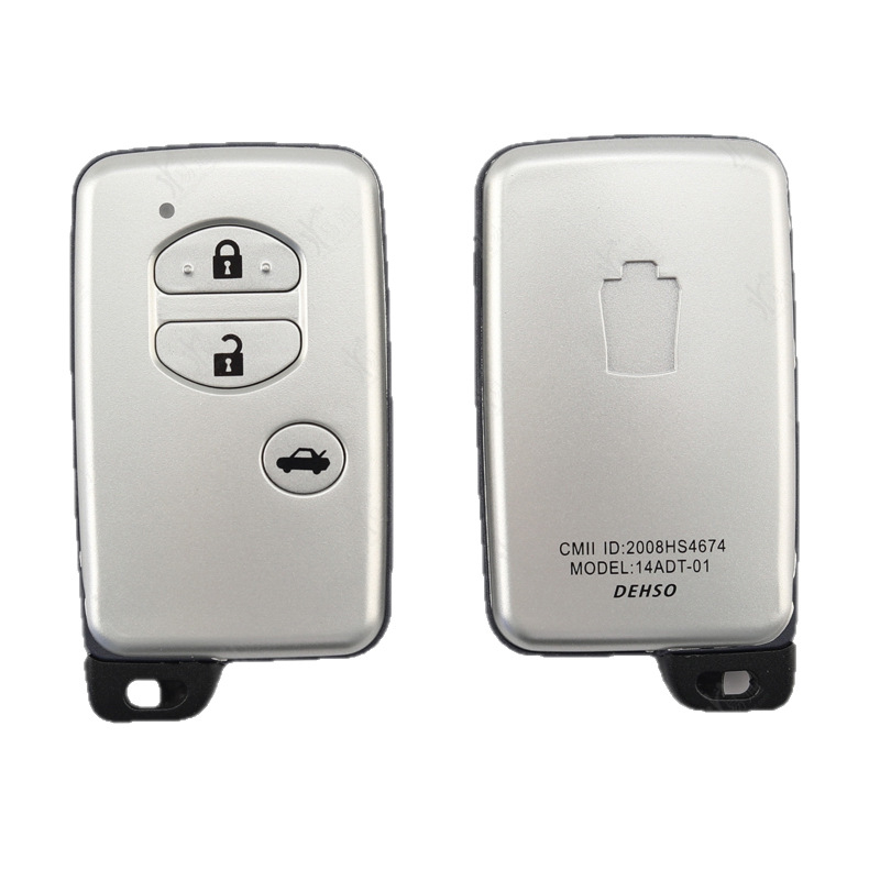 Šalj kartice Toyota Camry/Crown s 3 tipke; bakrena oštrica ključa; težina 0,03 kg; šifra Ysk 544