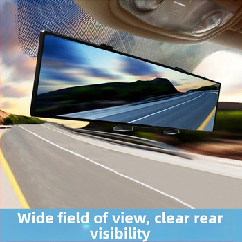 Automobilski retrovizor s širokim pogledom, anti-blještav, zakrivljen, universalno za mrtve kutove i vožnju unatrag (Brand: Mudingxi; Širok pogled; Anti-blještav; Zakrivljen; Univerzalno)