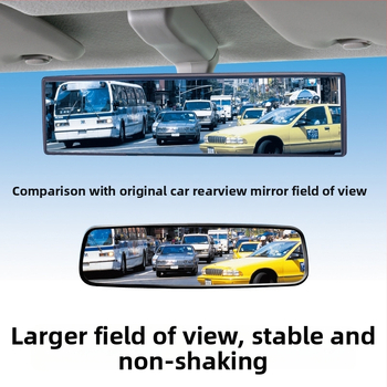 Automobilski retrovizor s širokim pogledom, anti-blještav, zakrivljen, universalno za mrtve kutove i vožnju unatrag (Brand: Mudingxi; Širok pogled; Anti-blještav; Zakrivljen; Univerzalno)