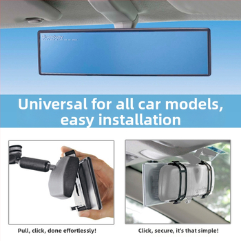 Automobilski retrovizor s širokim pogledom, anti-blještav, zakrivljen, universalno za mrtve kutove i vožnju unatrag (Brand: Mudingxi; Širok pogled; Anti-blještav; Zakrivljen; Univerzalno)