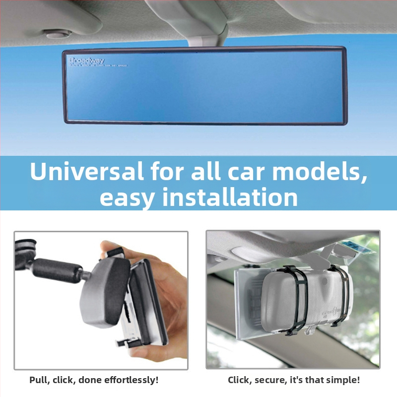 Automobilski retrovizor s širokim pogledom, anti-blještav, zakrivljen, universalno za mrtve kutove i vožnju unatrag (Brand: Mudingxi; Širok pogled; Anti-blještav; Zakrivljen; Univerzalno)