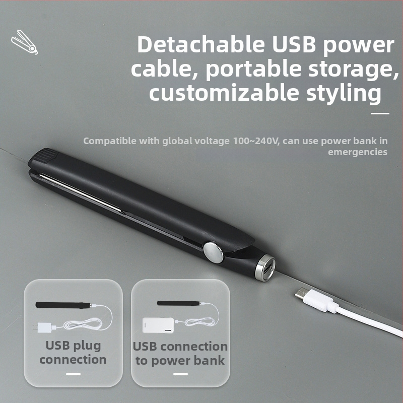 Mini kulma na vlasy so dvojitou funkciou, keramické vykurovanie, priemer <15 mm, napájanie cez kábel AC, 20W, 100–240V, pre mokré aj suché vlasy, automatická regulácia teploty