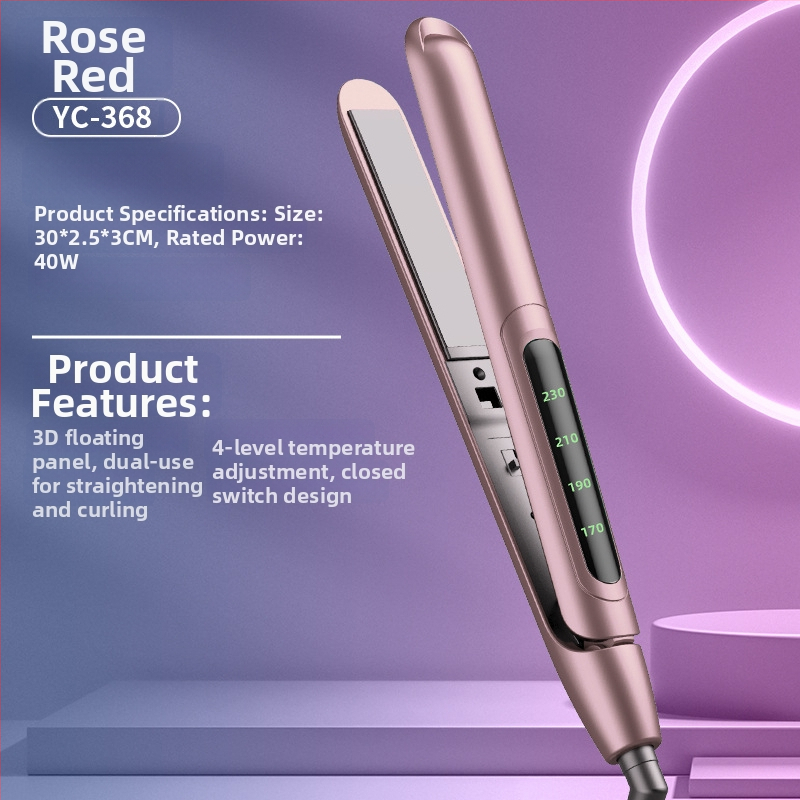 Mini kulma na vlasy so dvojitou funkciou, keramické vykurovanie, priemer <15 mm, napájanie cez kábel AC, 20W, 100–240V, pre mokré aj suché vlasy, automatická regulácia teploty