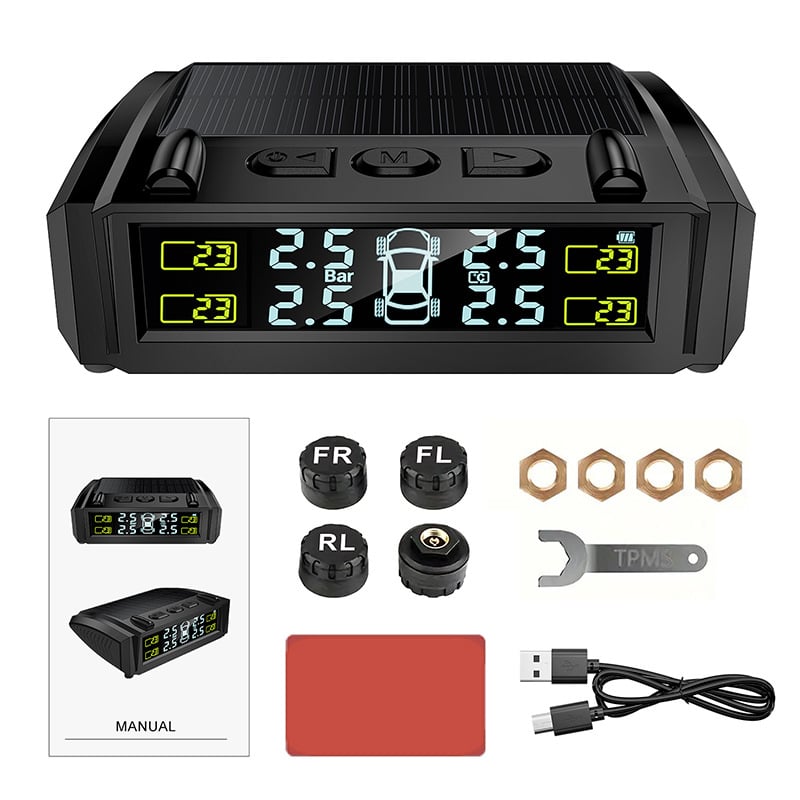 TY36 Mini TPMS s Digitalnim Zaslonom, Bežični Prijenos u Stvarnom Vremenu, Visoka Preciznost Senzora, Funkcija Deflacije