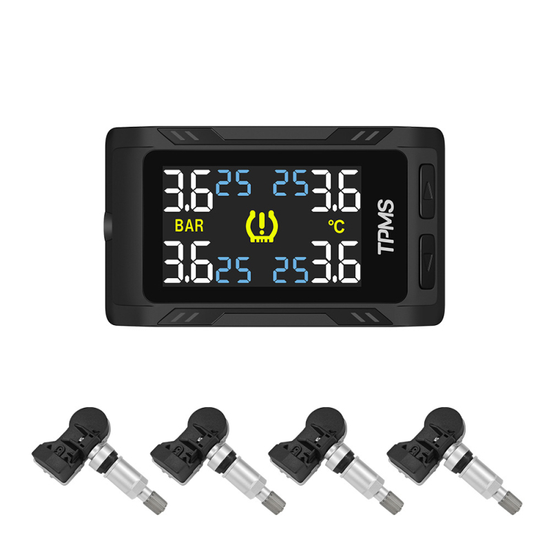 TPMS sustav nadzora tlaka u gumama – digitalni zaslon, raspon tlaka 0,5–6 bara, visoka preciznost, ugrađena instalacija, kompatibilan s Lavida, Sagitar, Magotan, Tiguan, Tanyuebao