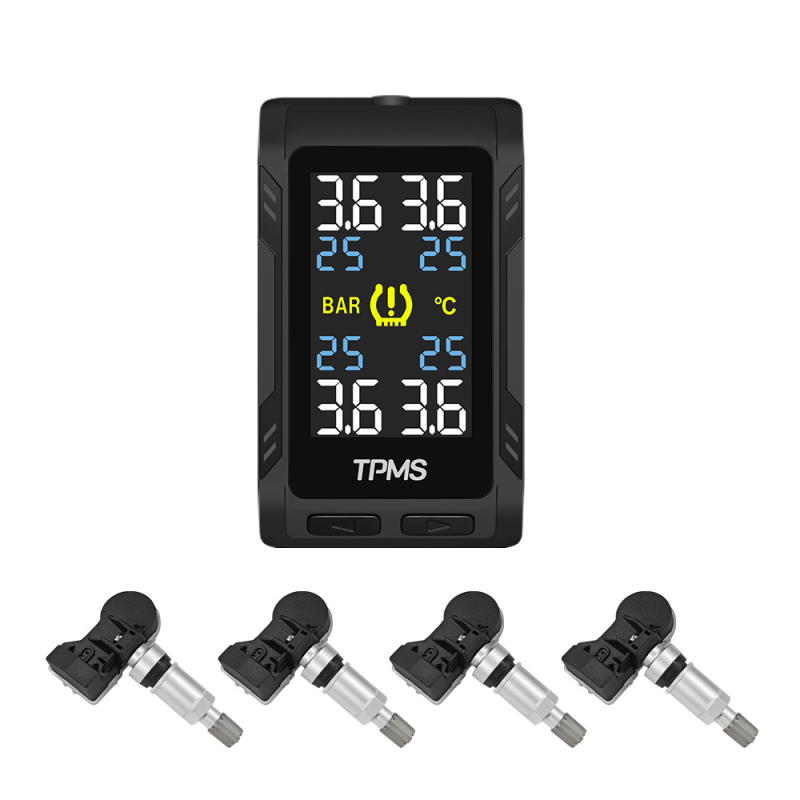TPMS sustav nadzora tlaka u gumama – digitalni zaslon, raspon tlaka 0,5–6 bara, visoka preciznost, ugrađena instalacija, kompatibilan s Lavida, Sagitar, Magotan, Tiguan, Tanyuebao