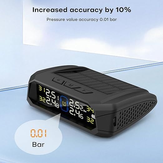 AN-05B Digitalni bežični monitor tlaka u gumama sa solarnim senzorom, vanjska TPMS detekcija