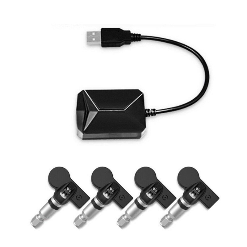 Sistem TPMS pentru autoturism, model T08, montaj încorporat, afișaj digital, interval presiune 1,4–3,3 Bar, senzor de înaltă precizie