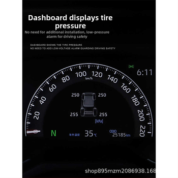 TPMS sustav za RAV4 – izvorni zaslon vozila, digitalni prikaz, kompatibilnost s 24 modela, RV modifikacija
