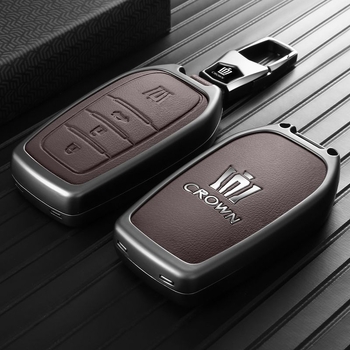Husa de cheie pentru Toyota Crown / Land Cruiser (12–14 Gen), aliaj de zinc, stil modern, personalizare disponibilă
