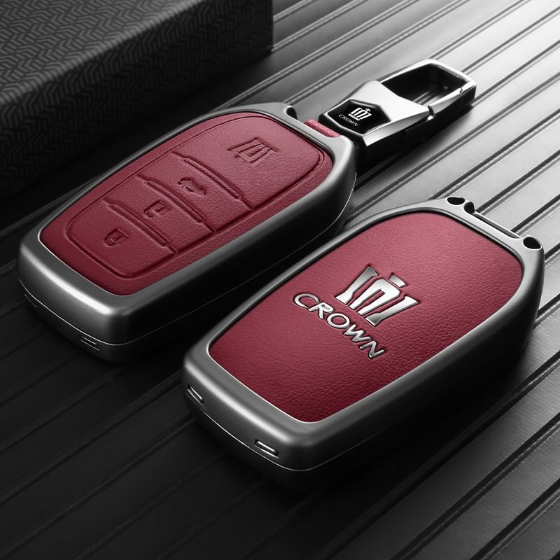 Husa de cheie pentru Toyota Crown / Land Cruiser (12–14 Gen), aliaj de zinc, stil modern, personalizare disponibilă