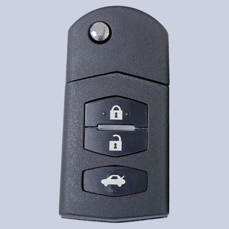 Carcasă pentru cheia auto Mazda 2/3/4 – 4 butoane, plastic ABS, compatibil cu modelul Mazda-4-3