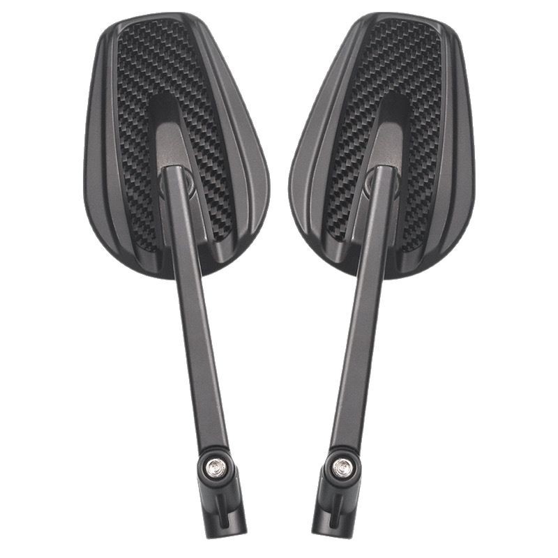 Oglindă retrovizoare pentru motociclete off-road – universală, pătrată, model 305WX, corp metalic, carcasă ABS