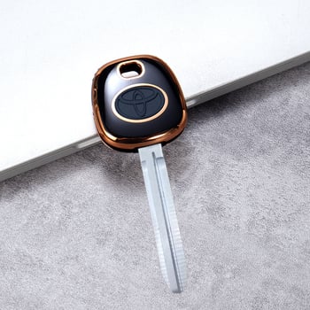 Carcasă de cheie Toyota pentru Camry, Highlander, Corolla, Reiz și Prado – TPU, stil de înaltă clasă, marcă Qx letter, fără personalizare