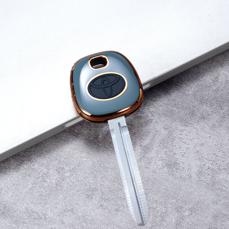 Carcasă de cheie Toyota pentru Camry, Highlander, Corolla, Reiz și Prado – TPU, stil de înaltă clasă, marcă Qx letter, fără personalizare