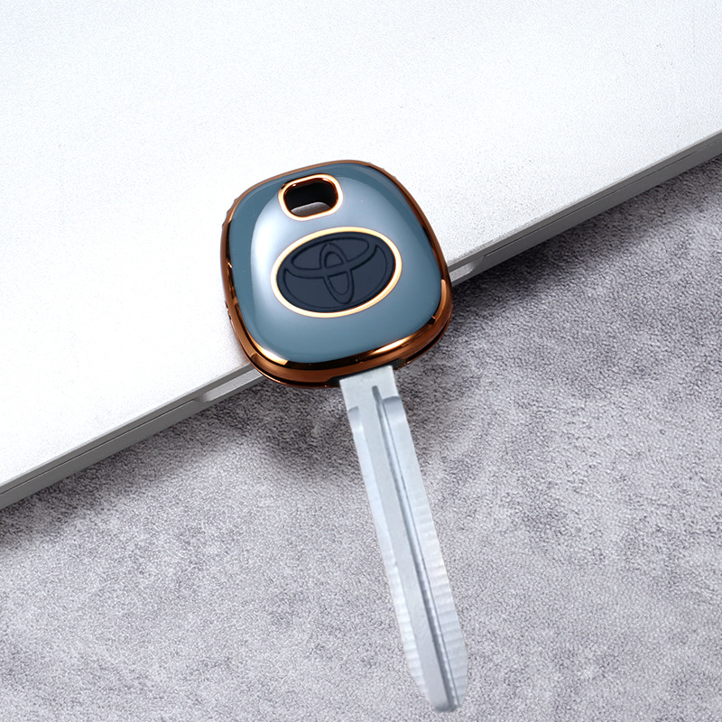 Carcasă de cheie Toyota pentru Camry, Highlander, Corolla, Reiz și Prado – TPU, stil de înaltă clasă, marcă Qx letter, fără personalizare