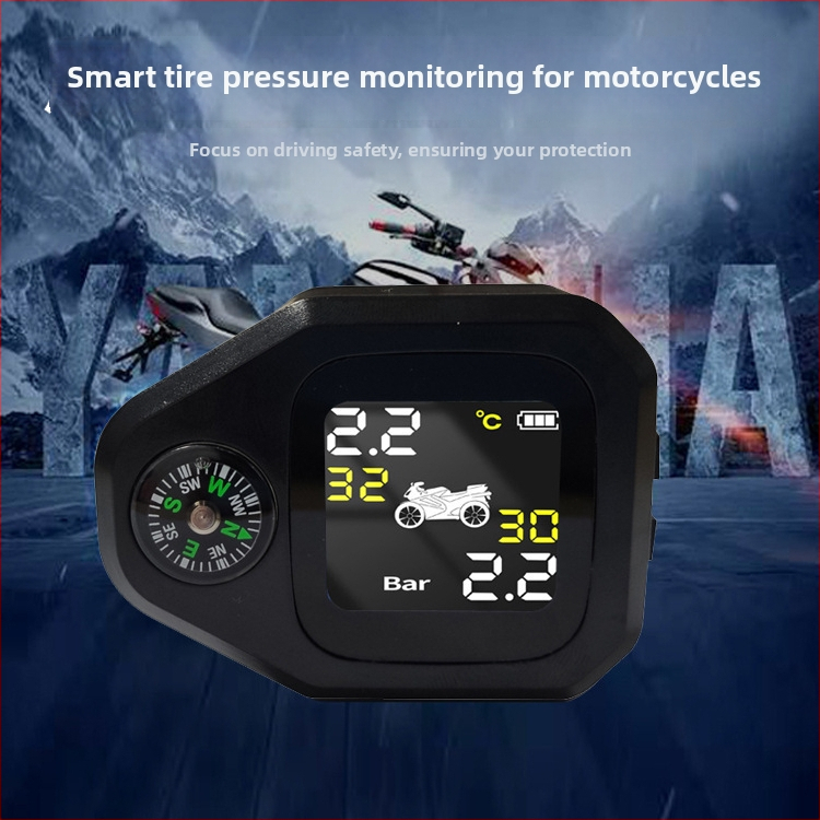 TPMS za motocikl – bežični, vodootporan, digitalni zaslon, visoka preciznost, raspon 0–7.9 bar