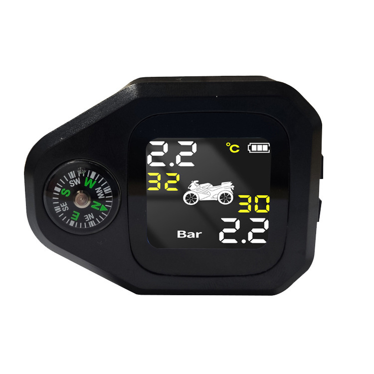 TPMS za motocikl – bežični, vodootporan, digitalni zaslon, visoka preciznost, raspon 0–7.9 bar