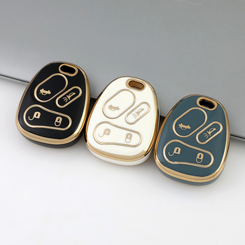 Carcasa de chei auto pentru Chevrolet, GMC, Cadillac și Hummer – TPU, design premium, pentru chei cu 4 butoane, fără personalizare