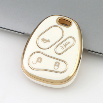 Carcasa de chei auto pentru Chevrolet, GMC, Cadillac și Hummer – TPU, design premium, pentru chei cu 4 butoane, fără personalizare