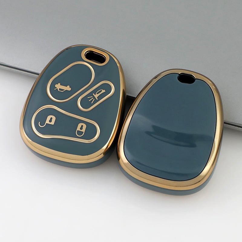 Carcasa de chei auto pentru Chevrolet, GMC, Cadillac și Hummer – TPU, design premium, pentru chei cu 4 butoane, fără personalizare