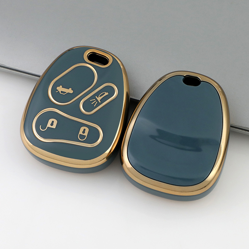 Carcasa de chei auto pentru Chevrolet, GMC, Cadillac și Hummer – TPU, design premium, pentru chei cu 4 butoane, fără personalizare