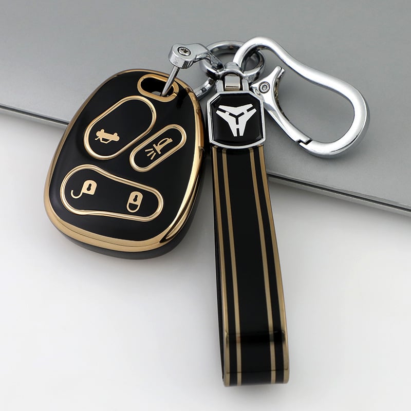 Carcasa de chei auto pentru Chevrolet, GMC, Cadillac și Hummer – TPU, design premium, pentru chei cu 4 butoane, fără personalizare