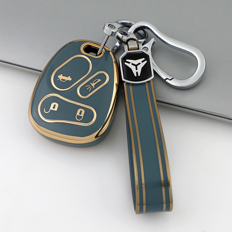 Carcasa de chei auto pentru Chevrolet, GMC, Cadillac și Hummer – TPU, design premium, pentru chei cu 4 butoane, fără personalizare