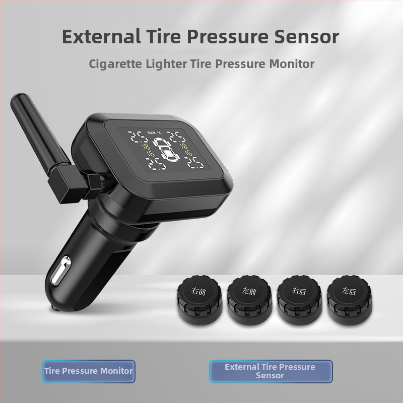 Rhonda S886 TPMS systém — monitor tlaku v pneumatikách pre štyri kolesá s vstavaným digitálnym displejom, vysoká presnosť 0–6 bar