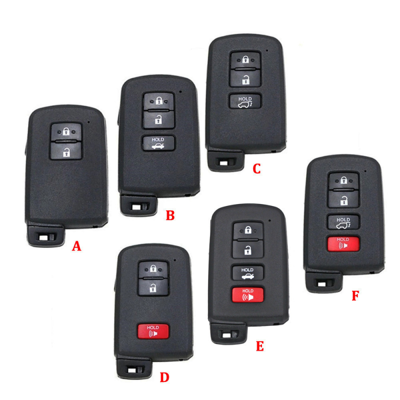 Θήκη κλειδιού Toyota Camry, μοντέλο T-04, ABS περίβλημα, λεπίδα από λευκό χαλκό, βάρος 0,08 kg